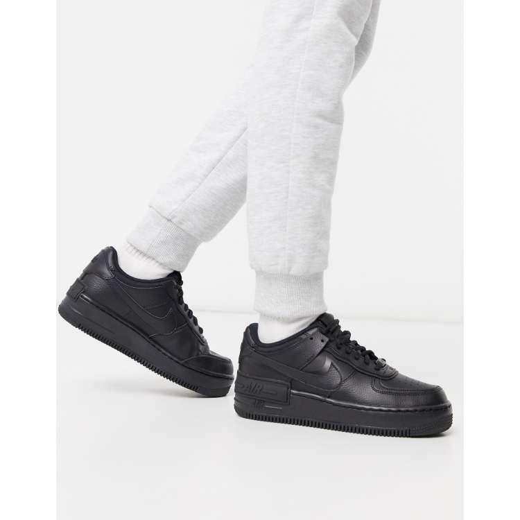 Nike air force one zwart hot sale