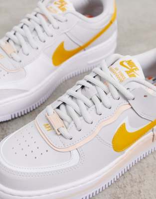 nike air force 1 shadow grey yellow