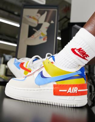 white air force 1 with color