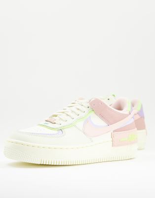 Air force 1 shadow trainers hotsell in off white and pink