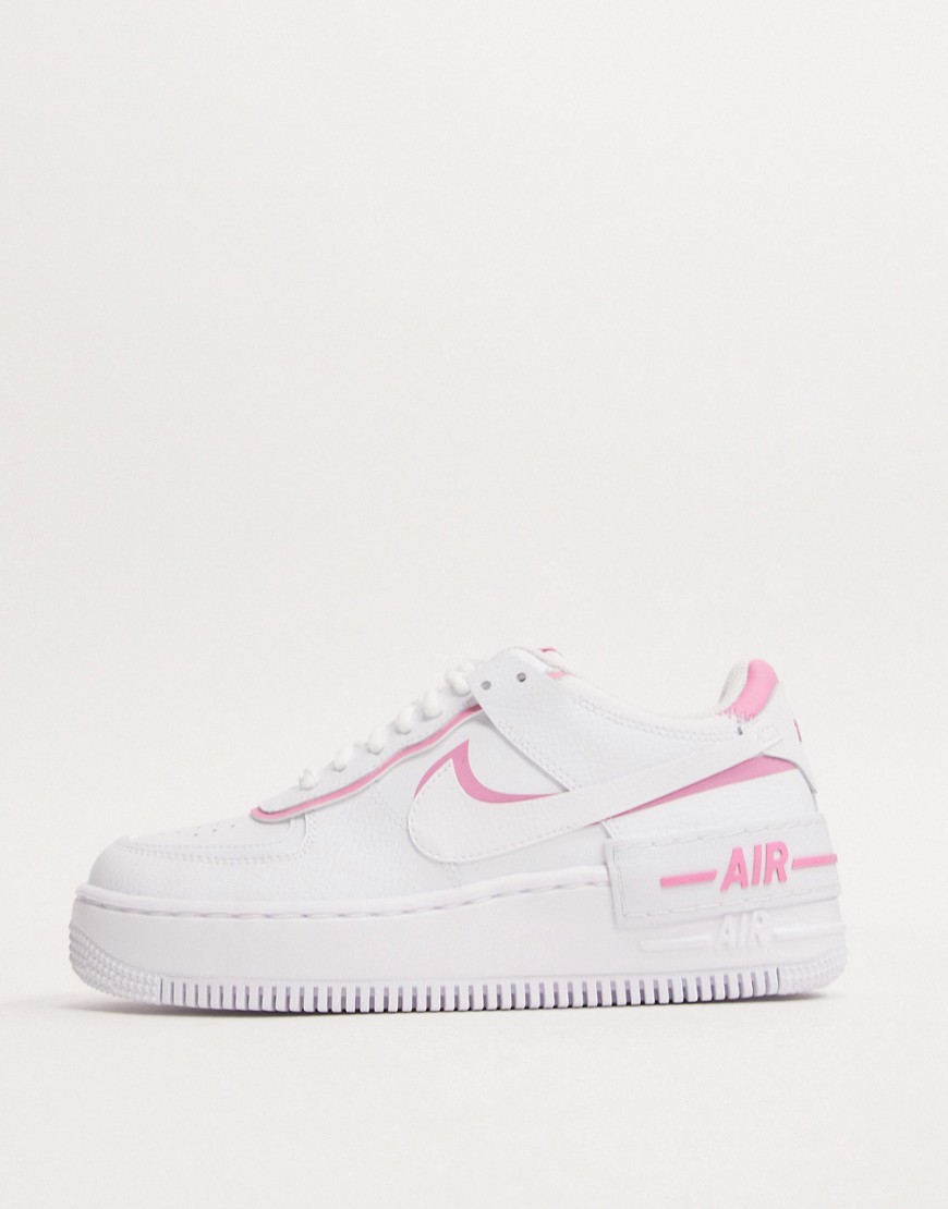 Nike Air Force 1 Shadow White And Pink Trainers