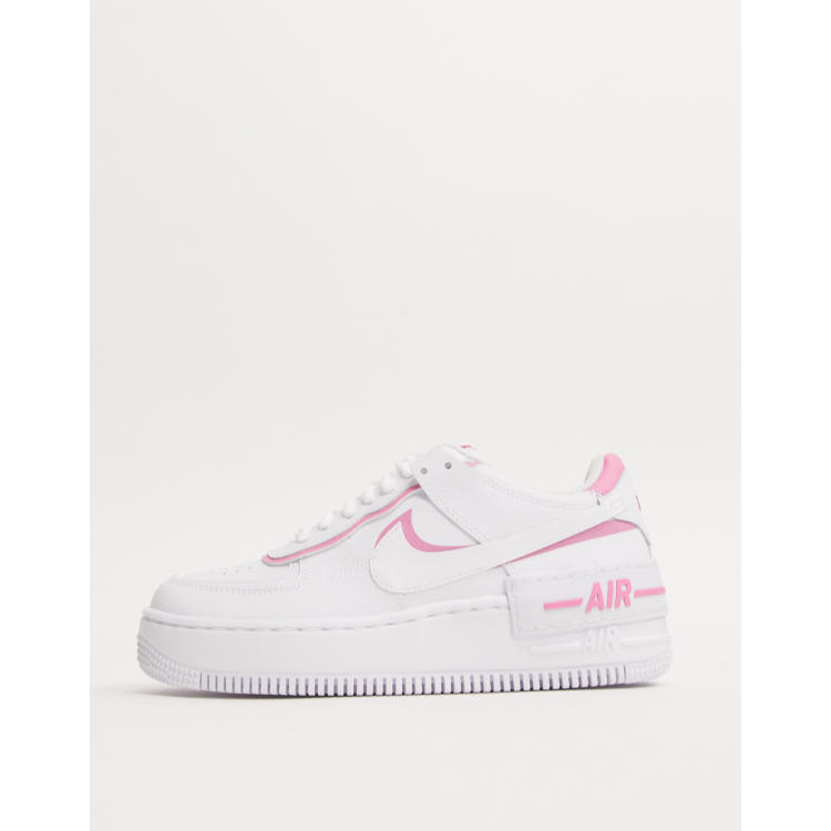 Af1 white and sales pink