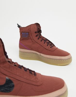 Nike Air Force 1 Shell in plum | ASOS