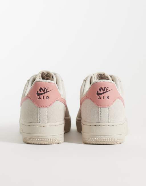 Nike Air Force 1 Sneaker in Sanddrift / Rostrosa / Burgunderrot, 4 von 5