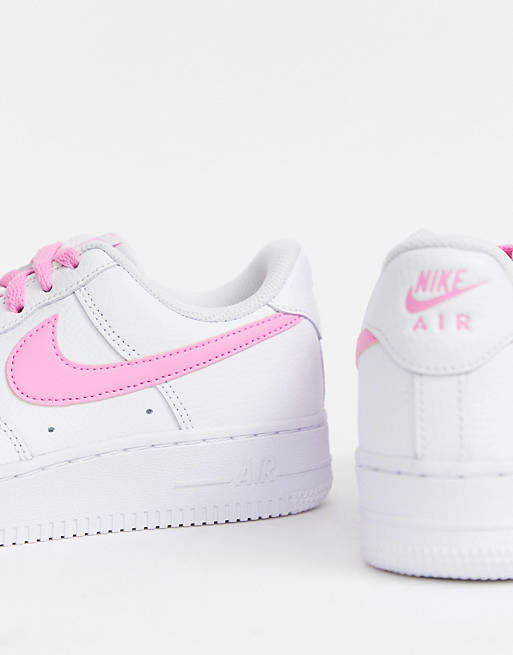 Nike Air - Force 1 - Sneakers color bianco e rosa | ASOS