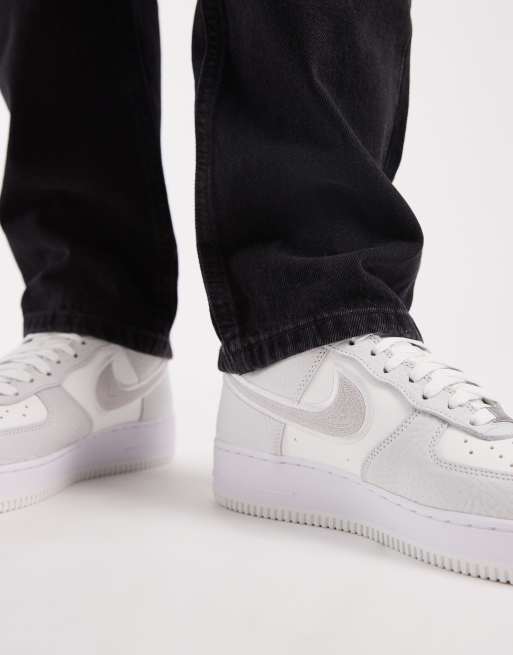 Nike - Air Force 1 - Sneakers color bianco sporco con logo Nike, 3 di 5