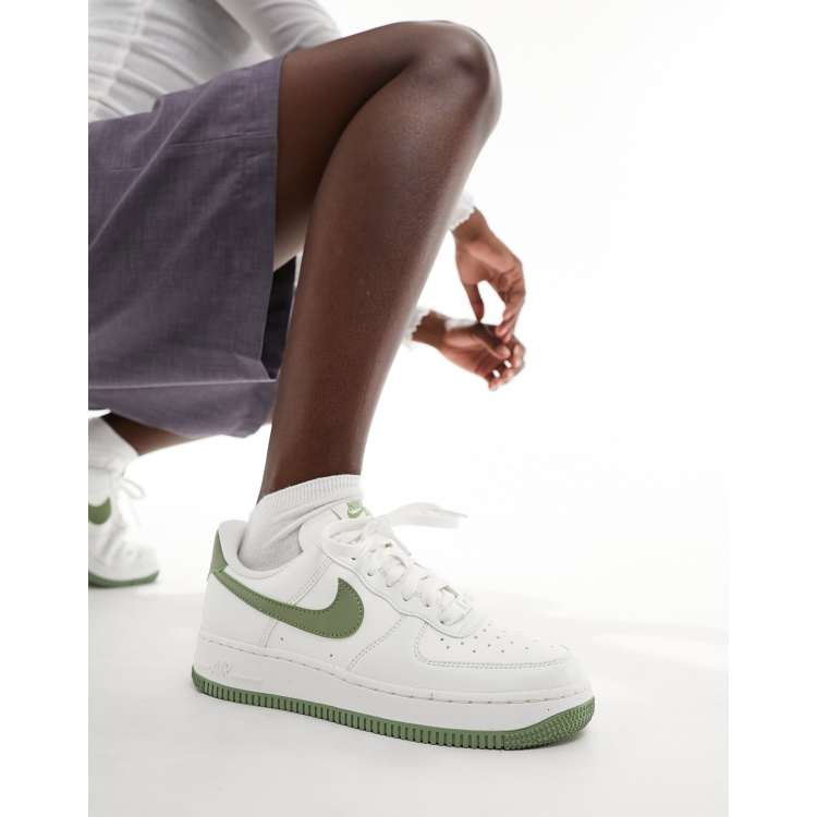 Air force 1 green fashion white