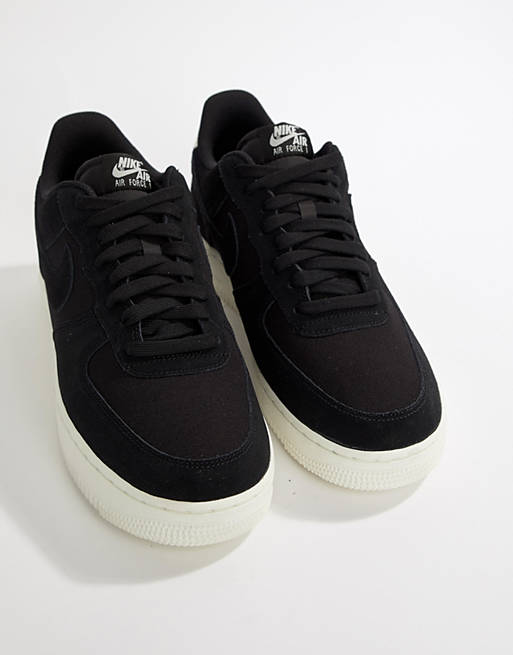 Nike - Air Force 1 - Sneakers scamosciate nere stile anni '07 AO3835-001