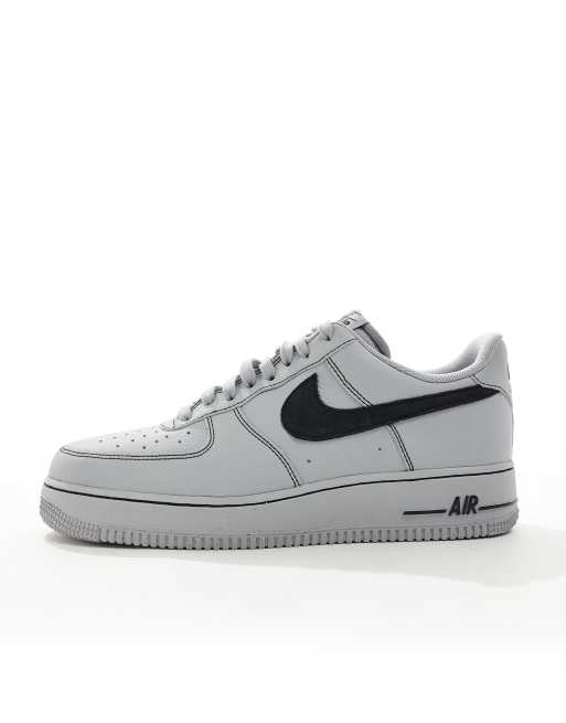Nike Air Force 1 sneakers with contrast stitch detail in gray