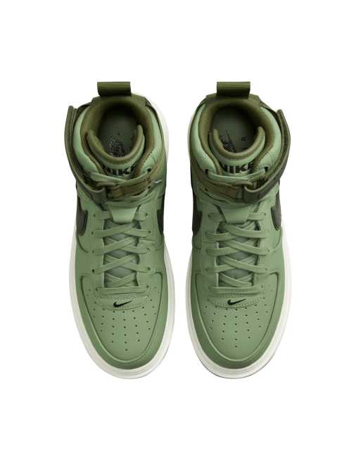 Nike Air Force 1 trainerboots in oil green medium olive KHAKI ASOS