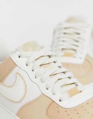air force 1 white and beige