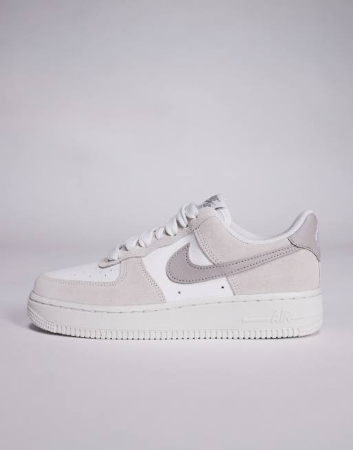 Nike Air Force trainers in dark grey and beige ASOS