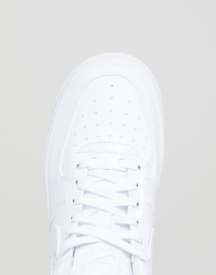 nike air force 1 trainers in white snakeskin trim