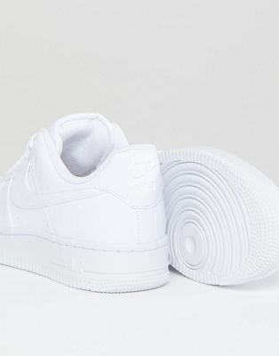 nike air force 1 trainers in white snakeskin trim