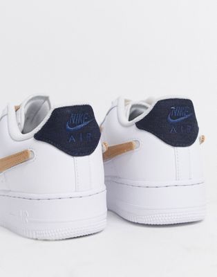 Nike Air Force 1 trainers in white with 