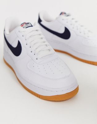 white and gum air force 1