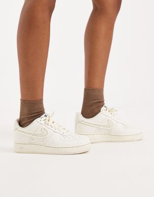  Air Force 1 trainers with swoosh detail in off white 