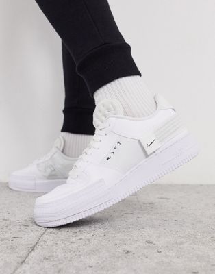 air force 1 type trainers white black white
