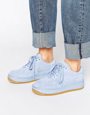 air force one blue suede