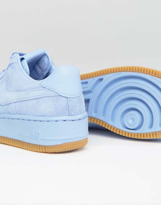 Baby blue suede air cheap force 1