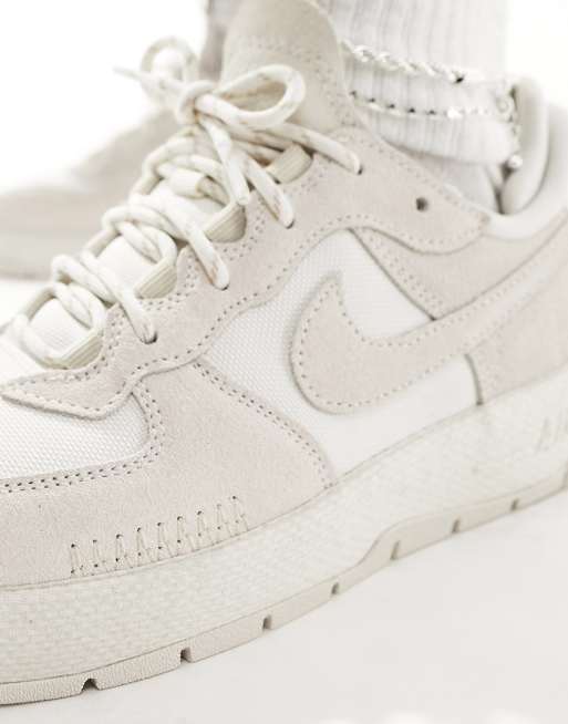 Nike air shop force camoscio beige