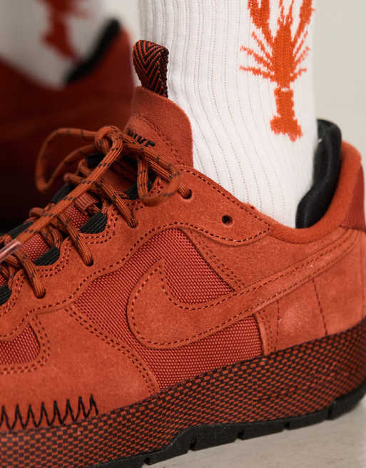 Nike - Air Force 1 Wild - Uniseks sneakers in roestoranje, 4 van 4