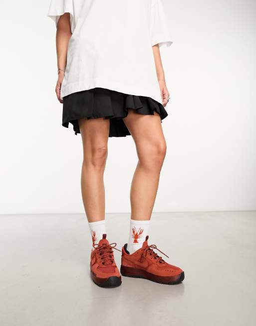 Nike – Air Force 1 Wild – Unisex-Sneaker in Rostorange, 3 von 4