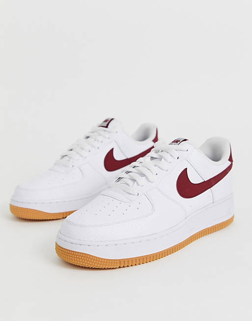 air force 1 swoosh rosso