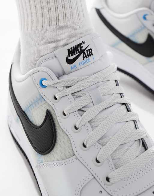 Nike - Air Force 1'07 LV8 - Uniseks sneakers in grijs en zwart, 4 van 5