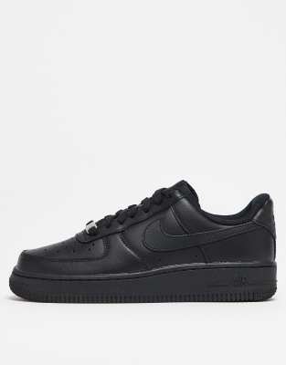 Nike - Air Force 1'07 - Schwarze Sneaker