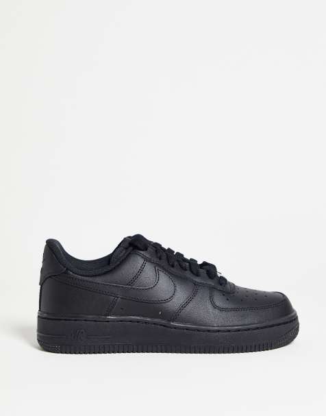 Nike – Air Force 1'07 – Schwarze Sneaker - view 1