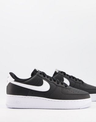 Shop Nike Air Force 1'07 Sneakers In Black And White