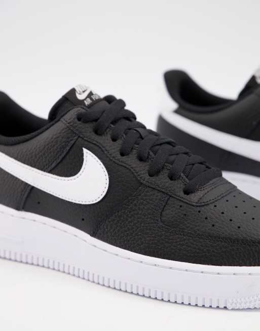 Nike air force wit met zwarte streep online