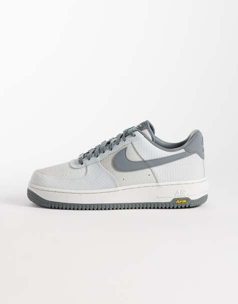 Nike Air Force 1'07 Vibram trainers in grey and white - view 1