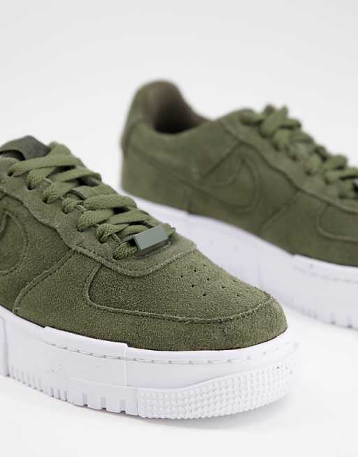 كم ريال Nike - Air Force 1 Pixel - Baskets en daim - Kaki كم ريال كم ريال Nike - Air Force 1 Pixel - Baskets en daim - Kaki كم ريال