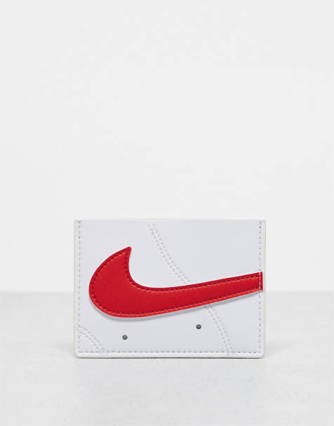 Nike - Air Force 1 - Porte-cartes à logo - Blanc et rouge - view 1