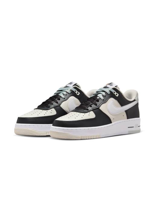 Nike Air Force 1 07 Baskets Noir et blanc casse ASOS