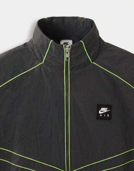 Nike Air funnel neck windrunner track jacket in black, 9 of 10