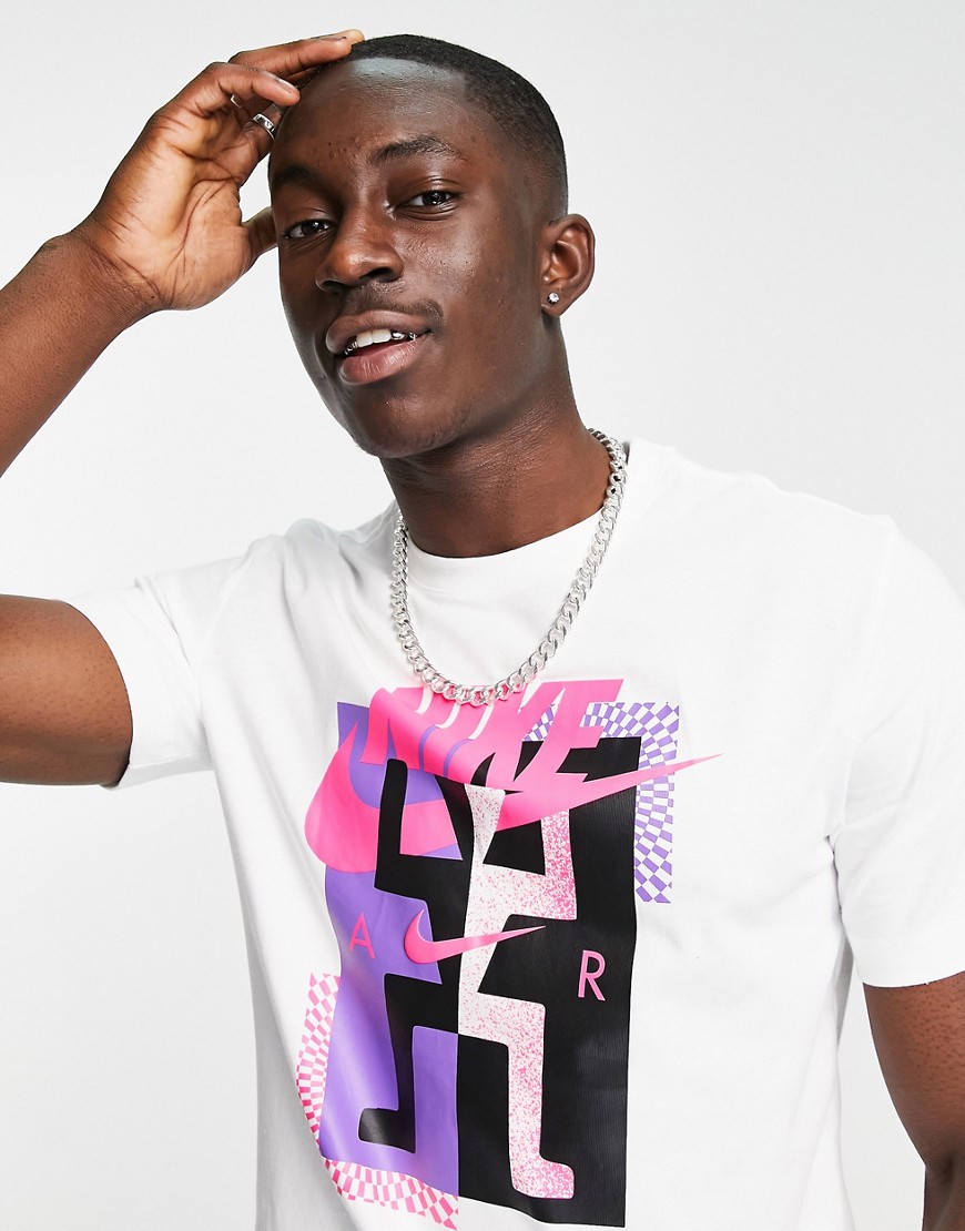 Nike - Air - Futura Festival Dancer - T-shirt met grafische retroprint in wit