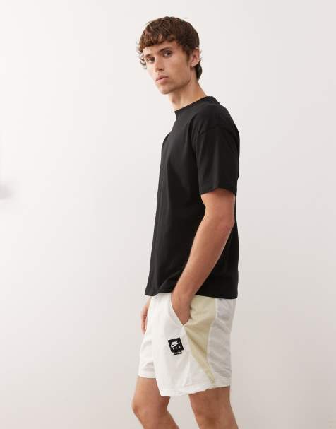 Nike – Air – Gräddvita, vävda shorts - view 1