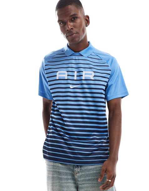 Nike Air graphic jersey in blue - view 1
