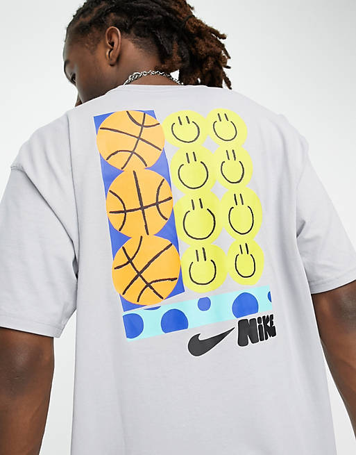 Nike A.I.R. logo t-shirt in gray | ASOS