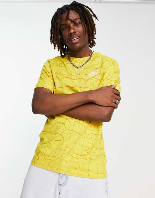 Yellow nike store air shirt