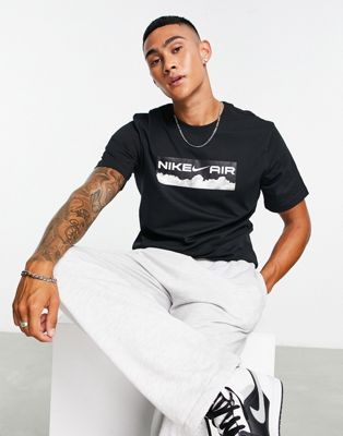 Nike Air graphic t-shirt in black - ASOS Price Checker