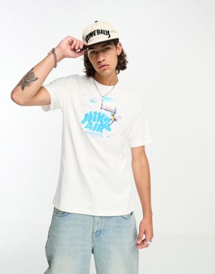 Nike Air graphic t-shirt in white - ASOS Price Checker
