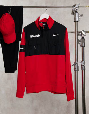 nike air tracksuit red