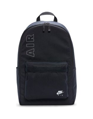 nike air backpack black and grey