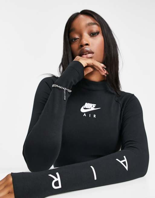 Nike black store long sleeve dress