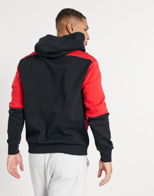 black red nike hoodie