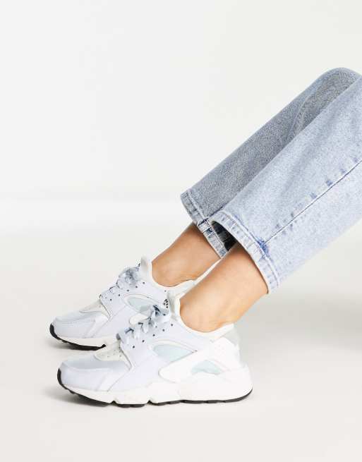 Nike huarache blanche et bleu new arrivals